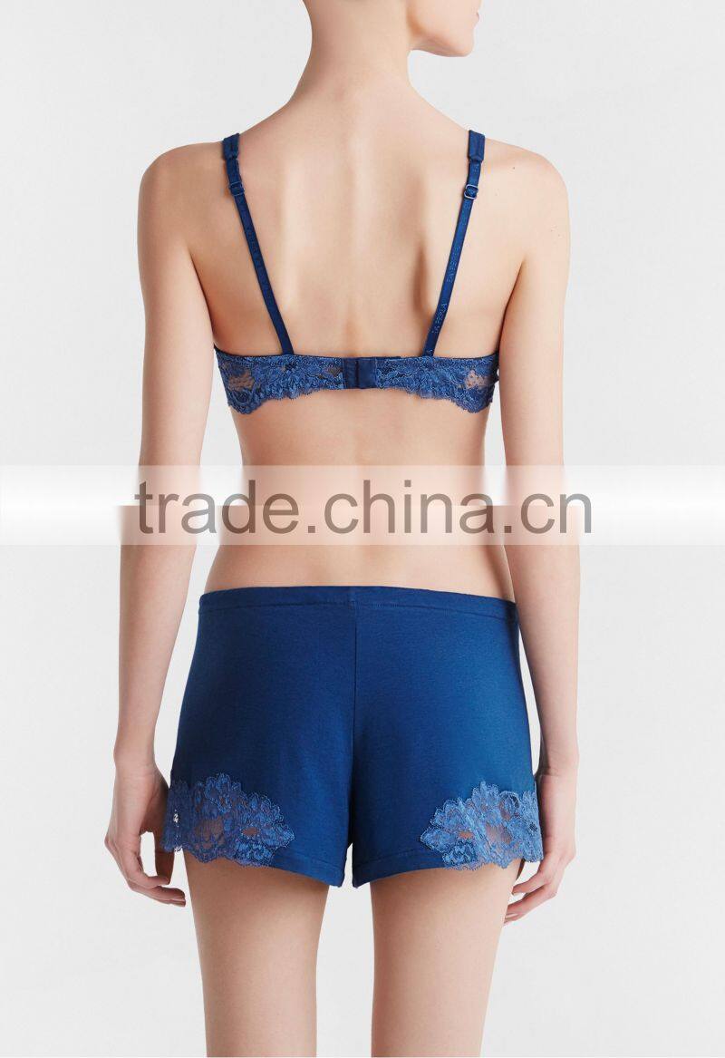 2017 custom made women's summer slim fit sleep shorts girls comfortable sleep shorts wholesale