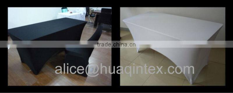 6ft stretch rectangle table cover with open sides spandex banquet 6ft table cover