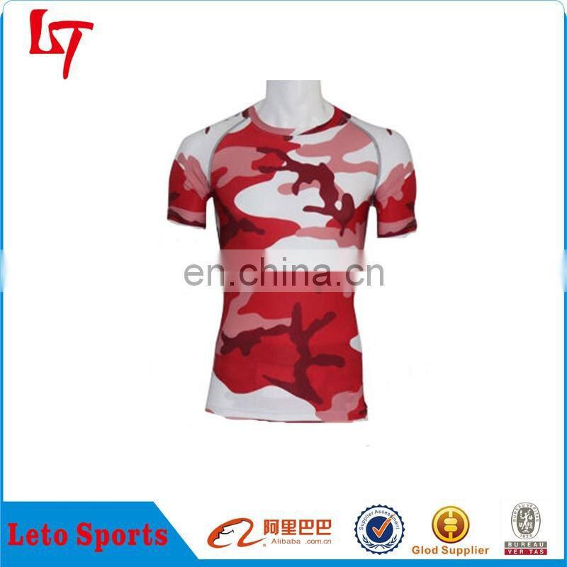 custom rash guard mma design camo gym wear man fitness