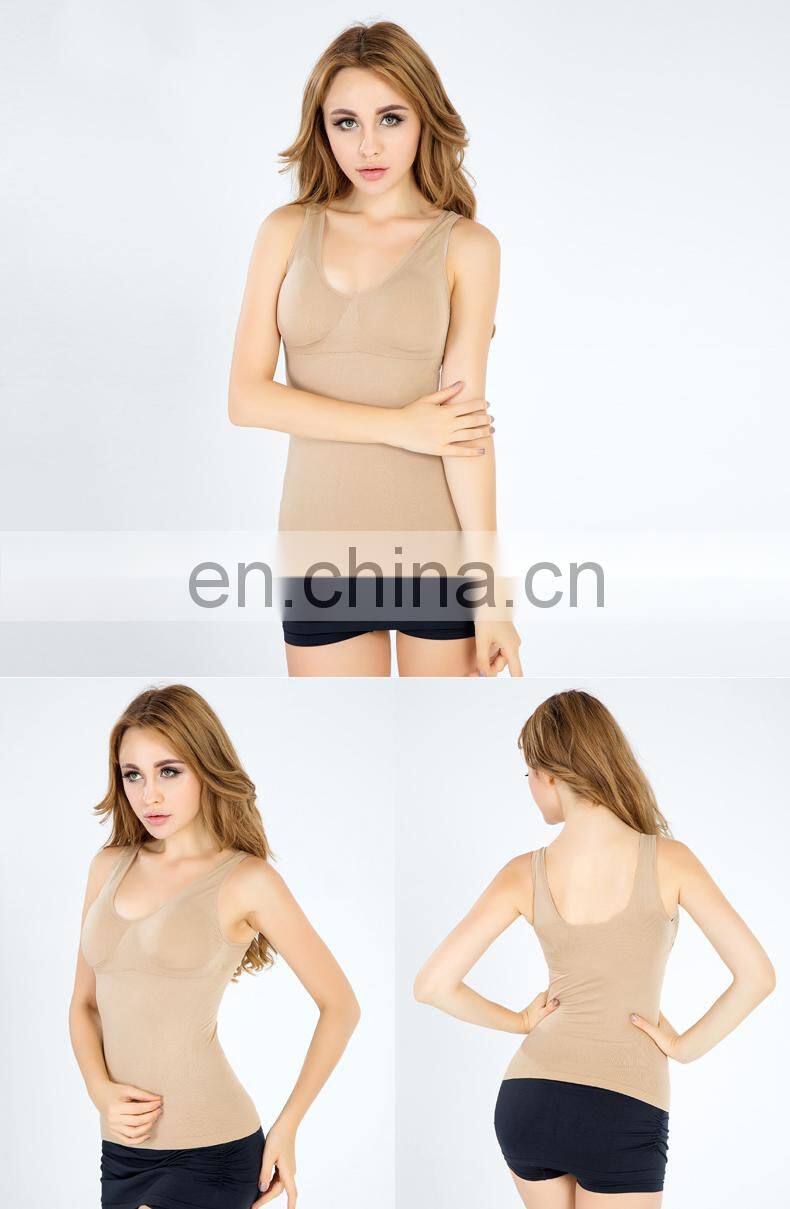 Top sale dry fit 90% nylon 10% elastane sport camisole women plain tank top women