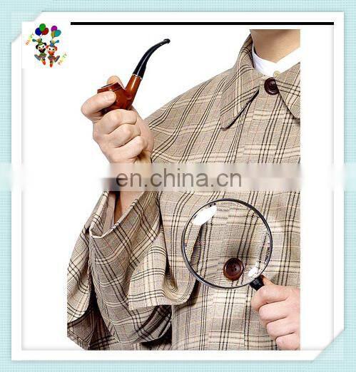 Sherlock Holmes Party Accessory Tobacco Pipe and Magnifying Glass HPC-0944