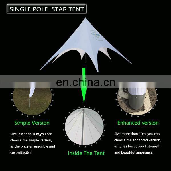 Outdoor full printed green shelter star tent for promotion