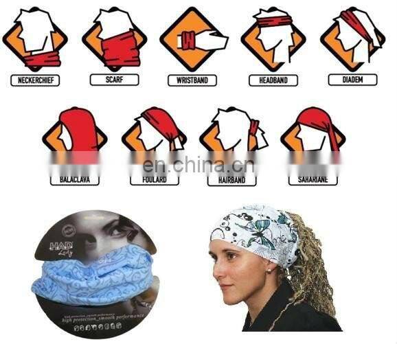 Classic flower design multifunctional bandana/young girl head band