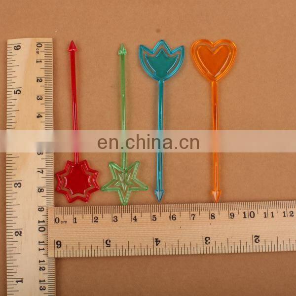 Pack Colorful Plastic animal Shape Food Fruit Fork Picks