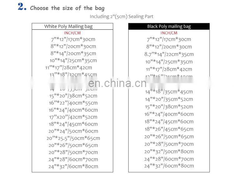 custom cheap purple plastic shipping envelopes bags for clothing