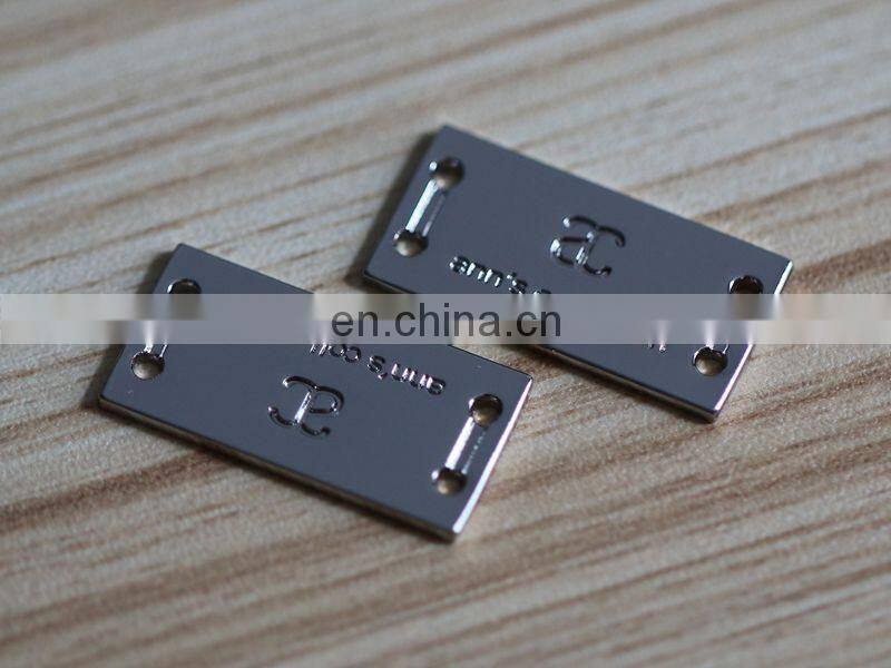 Fantastic Design Custom Logo Metal Label for Kids Clothing