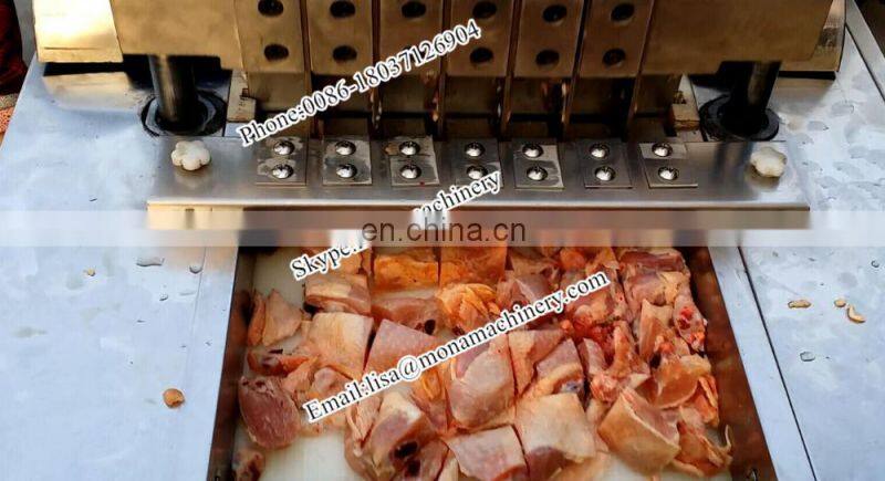 Ribs frozen meat Chicken leg cutter Commercial Pork Chop Cutting Machine/steak Cube Cutter/chicken Thighs Cutting Machine