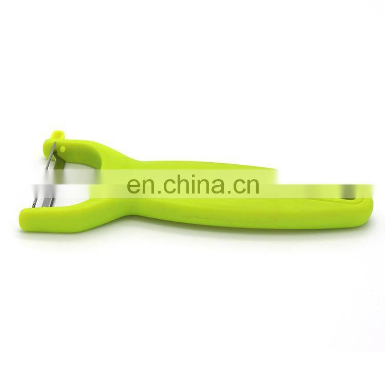 Kitchen Accessory Green Plastic Handle Sharp Blade Vegetable potato Peeler