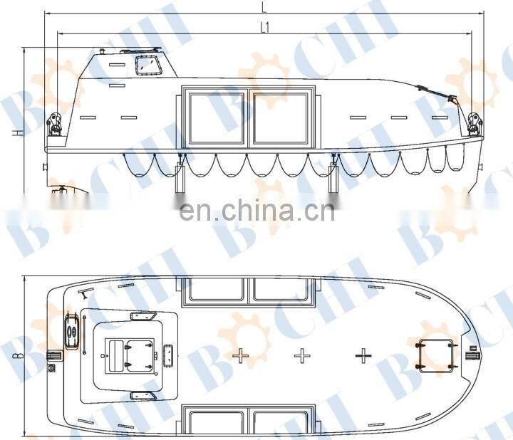 Partly Enclosed Life Boat