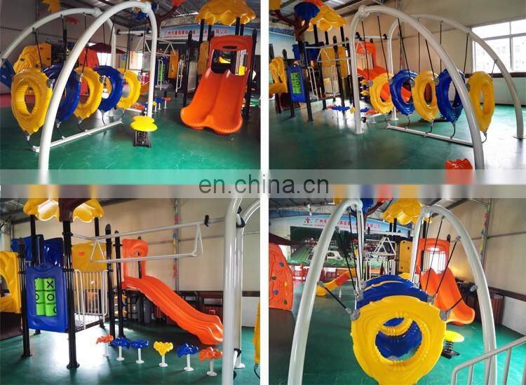 Enjoyable outdoor wooden playground for children