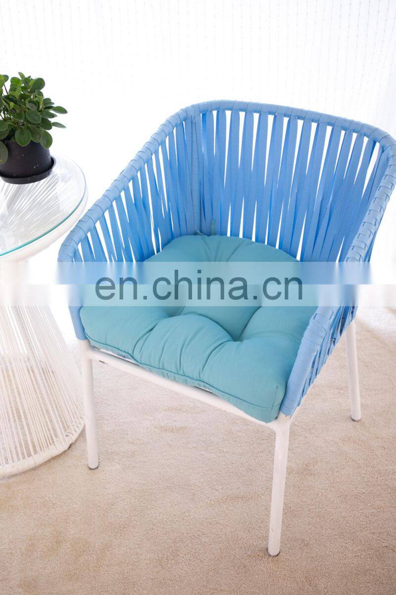 Recycled Qualified Grade and Spring/Autumn Season Decor Indoor Light Blue Tufted Dining Chairs Cushion