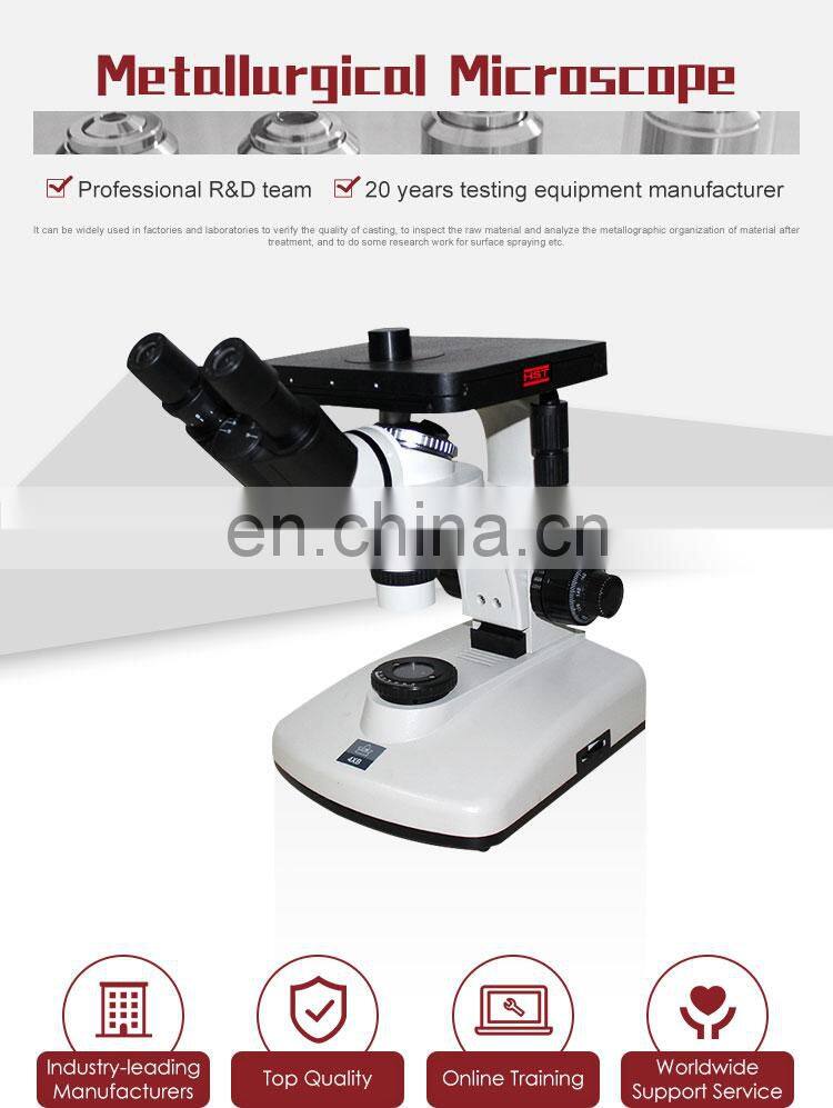 4XCE Inverted Trinocular Drawtube Metallurgical Microscope With Analysis Software