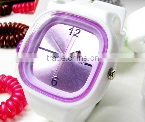 Custom Hot sale logo silicone watch for silicone o clock watch