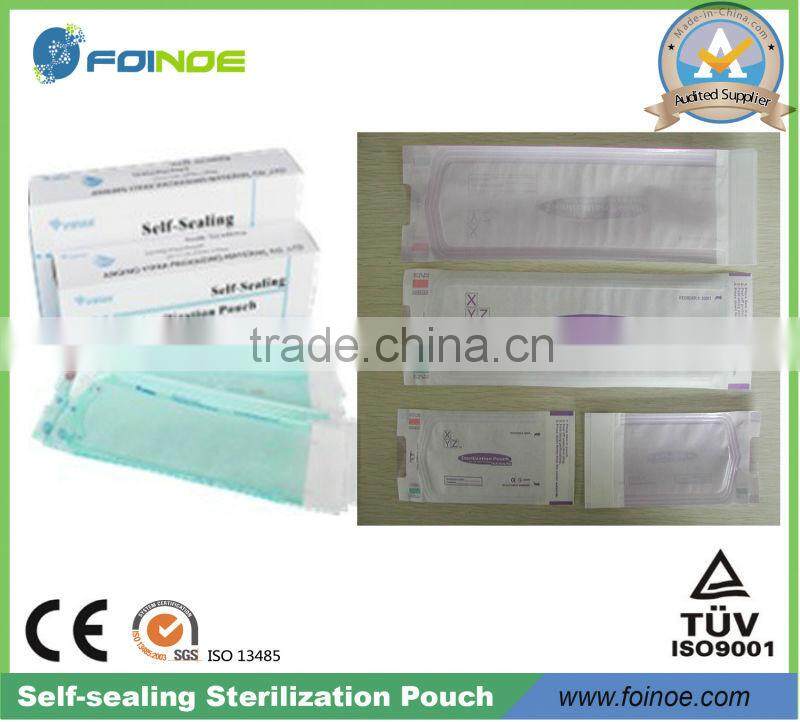 disposable dental/medical self-sealing sterilization pouches