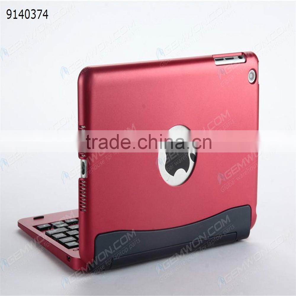 bluetooth keyboard for iPad Mini,red Separable aluminum + plastic keyboard