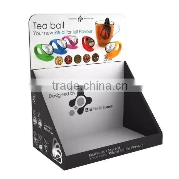 Cardboard cigarette counter display/small cardboard counter display stands PDQ/Table cardboard counter display stand