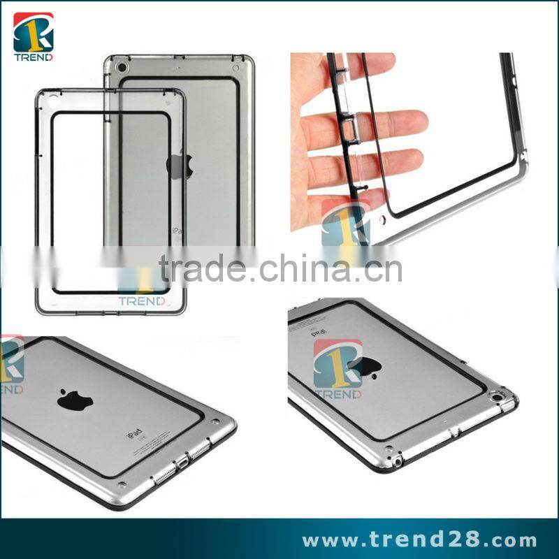 crystal clear bumper case cover for ipad mini tablet