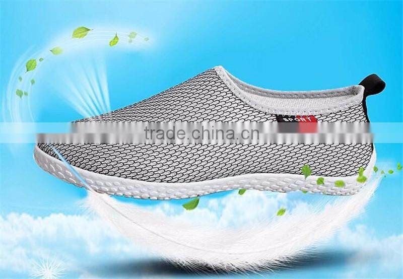 men summer breathable running mesh fabric felxible stretch sneakers shoes