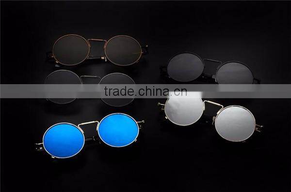 metal steampunk small round circle frame sunglasses eyewear