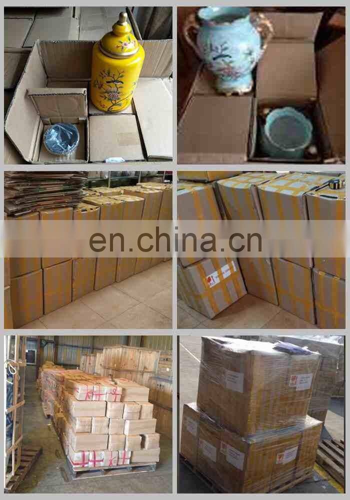 Blue and white landscape Shang ceramic flower floor vase for living room decoration