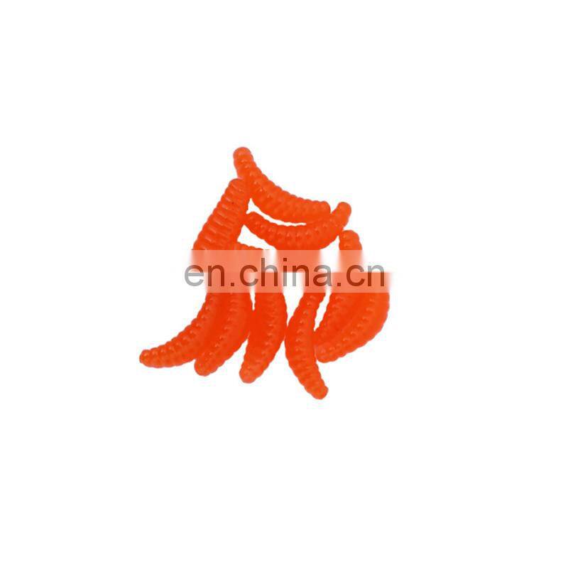 Amazon 2cm 0.37g 50pcs/bag Carp Fishing Bait China Supplier Soft Mealworm  Breadworm Fishing Lure Soft Maggot Worm