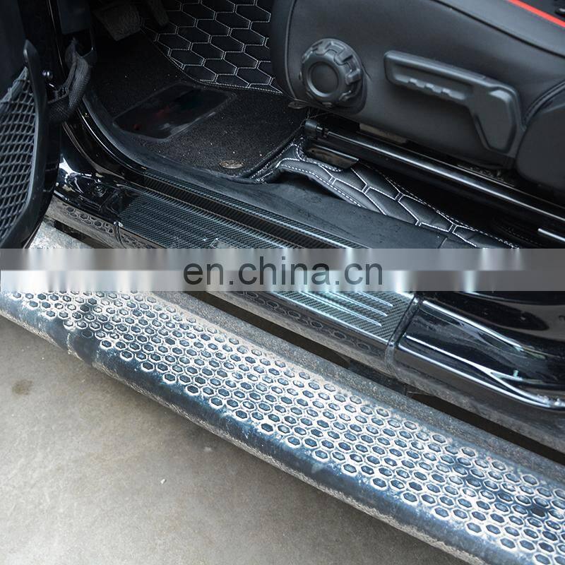 4*4 Carbon Fiber Door Sill 4 Doors for Jeep Wrangler JL 2018+ Accessories Black Door Sills