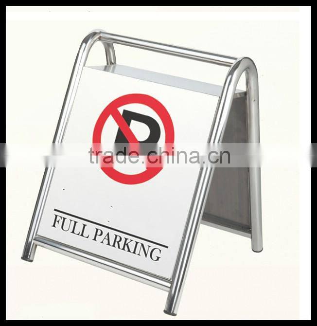 Hotel Metal Parking Sign_Stainless Steels Parking floor stand sign_ Pedestal Signs Stand_Portable Hotel Metal Parking Reserve
