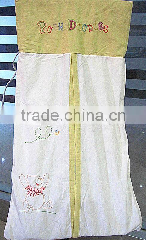 reactive dyeing cotton baby diaper stacker nappy stacker with plastic hanger