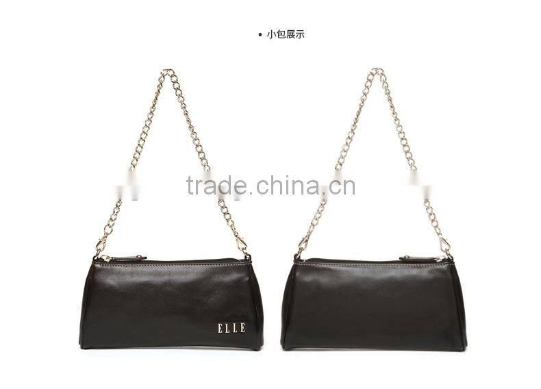 New genuine leather women bags 3 set leather bag chain shoulder bag clutch bag