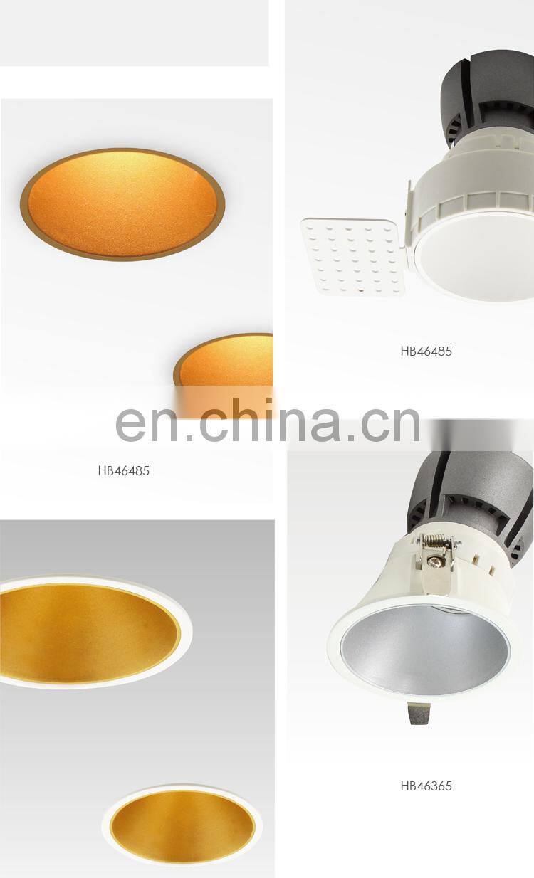 HUAYI Oval Open Boundless Adjustable Angle Indoor Led Spotlights Convergent Brightness