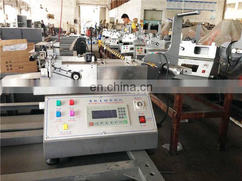 UGS2050 hot & cold desk top automatic fabric band tape cutting machine, mini cheap auto garment organza ribbon cutter
