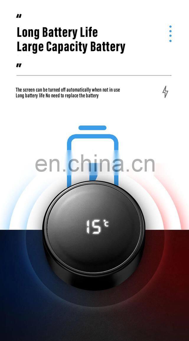 LED Smart Temperature Sublimation Tumbler LED Temperature Display Stainless Steel Vacuum Flasks & Thermoses Round 1 Pcs 5pcs