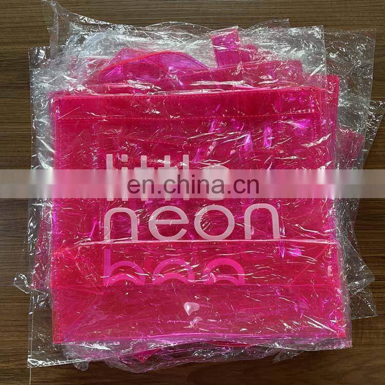 Wholesale Women Summer Little Neon Pvc Tote Bag