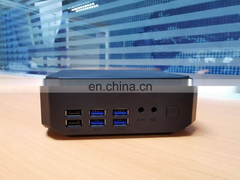Gaming mini PC Win10 Pro Intel Core Celeron 3867U Quad Core 8 Threads DDR4 Mini Desktop Computer 4K DP HD WIFI