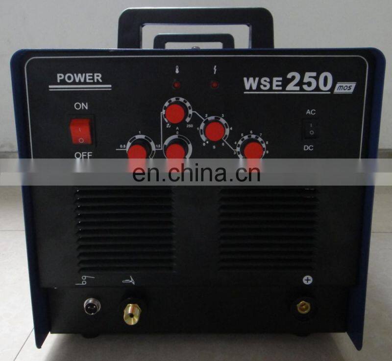 High frequency Chinese AC/DC TIG welder WSE-250 mosfet aluminum welding machine