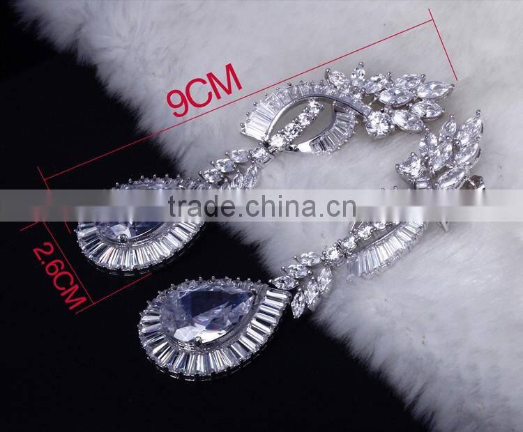 New Luxury Statement Design Cubic Zirconia African Style Big Fashion Jewelry Set