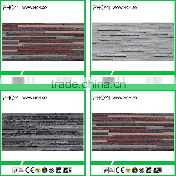 Outdoor usage flexible modified clay material breathability durability classic decorative wall stone cladding designs