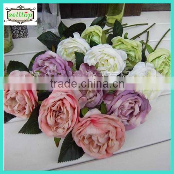 28cm single stem silk artificial rose flower