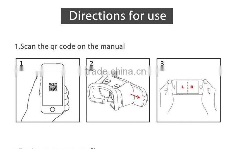 Best Price Support 3.5"-6.0" Phones High Quality Environmental ABS Plastic VR Box 3D Glasses
