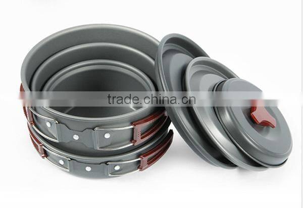 5~6persons Outdoor portable cookware camping Aluminum alloy PY71005