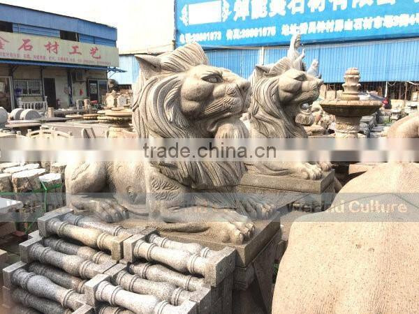 Lion Big Stone Carving Statue