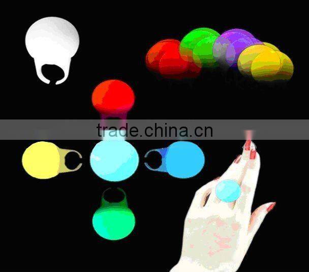 Led flashing finger rings,christmas decoration LED ring light,plastic glow led ring
