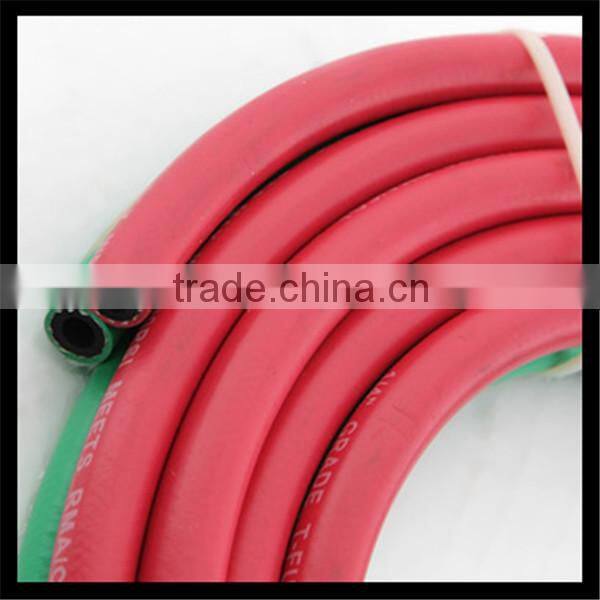 ID1/4'' x100FT BS EN559 Rubber twin Line welding hose with adapters for gas welding, cutting