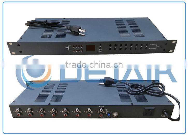 8in1 conveter 8channels Agile CATV System Modulator DTK-JM8U