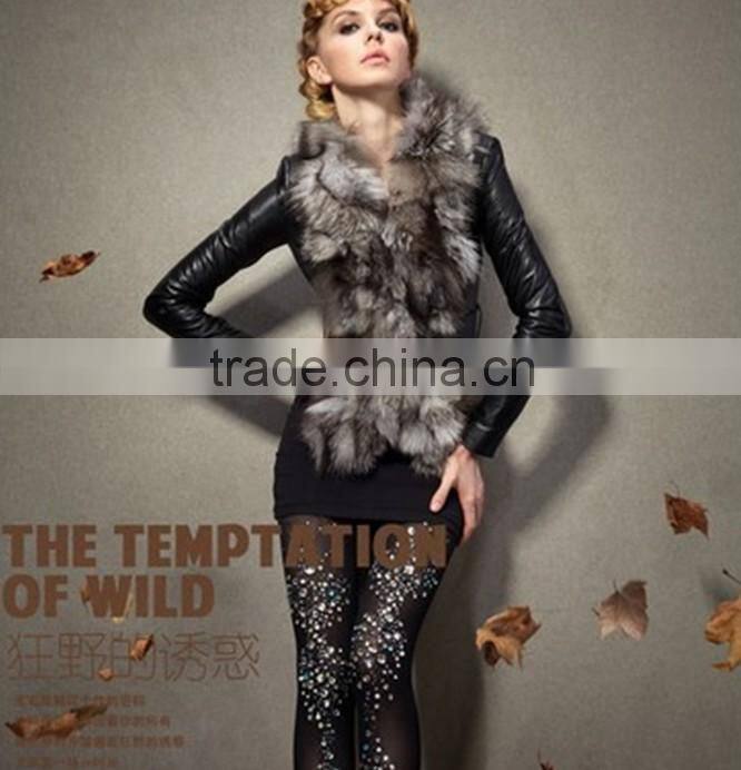 fox fur leather down