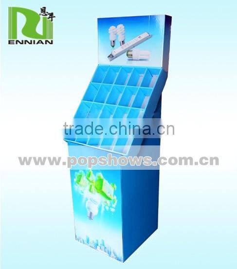 Stable Cardboard Pallet Display Stand For Showcase Bulbs