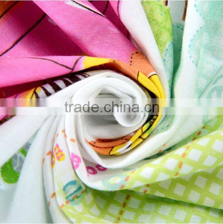 Eco-friendly cotton material comfortable lovely printed cheap kids bed set