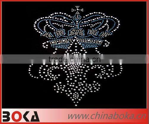 Crown Iron on rhinestone transfer motif for skirts