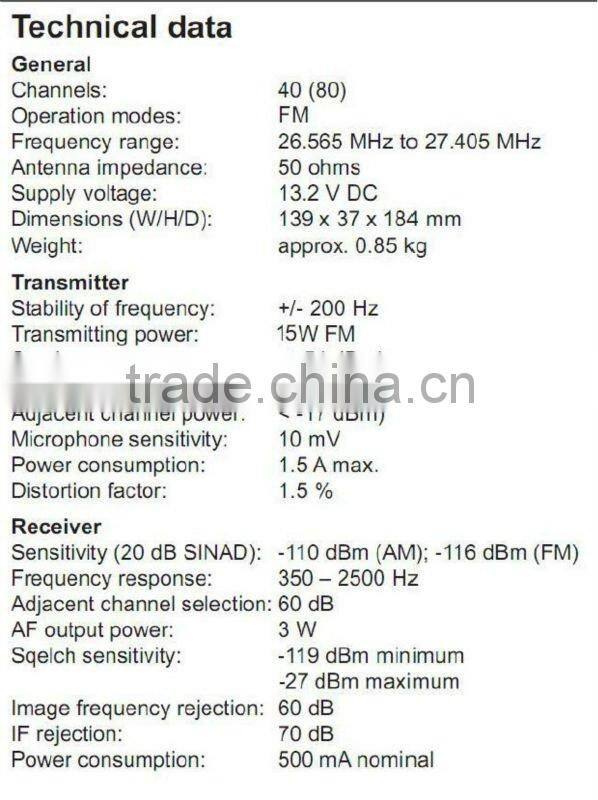 AT-608M am fm cb radio with display