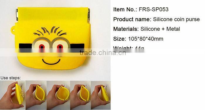 2016 Latest design cartoon silikon purses
